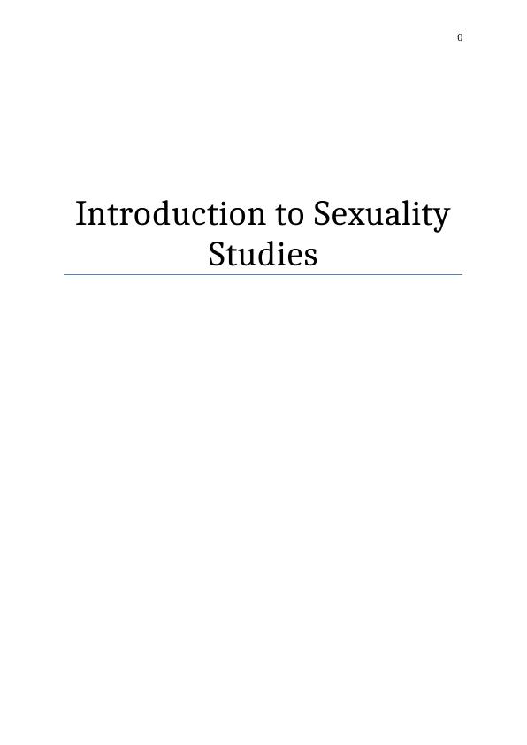 A Review of Sexual Health Among Lesbian, Gay, and Bisexual : Essay_1