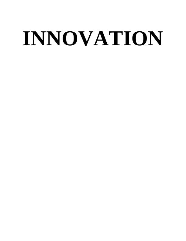 (solved) Assignment on Innovation Doc_1