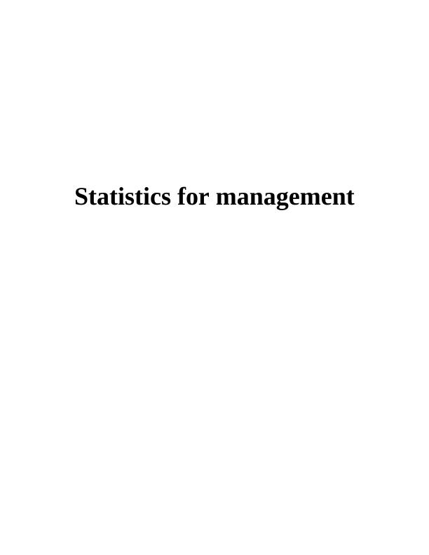 Statistics for Management Report (Doc)_1