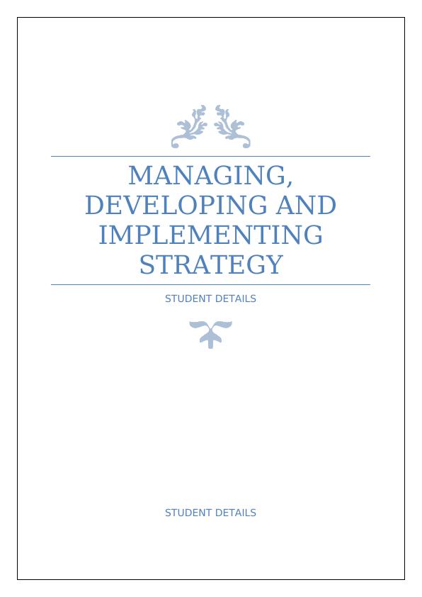 Developing and Implementing Strategy | Qantas Airways_1
