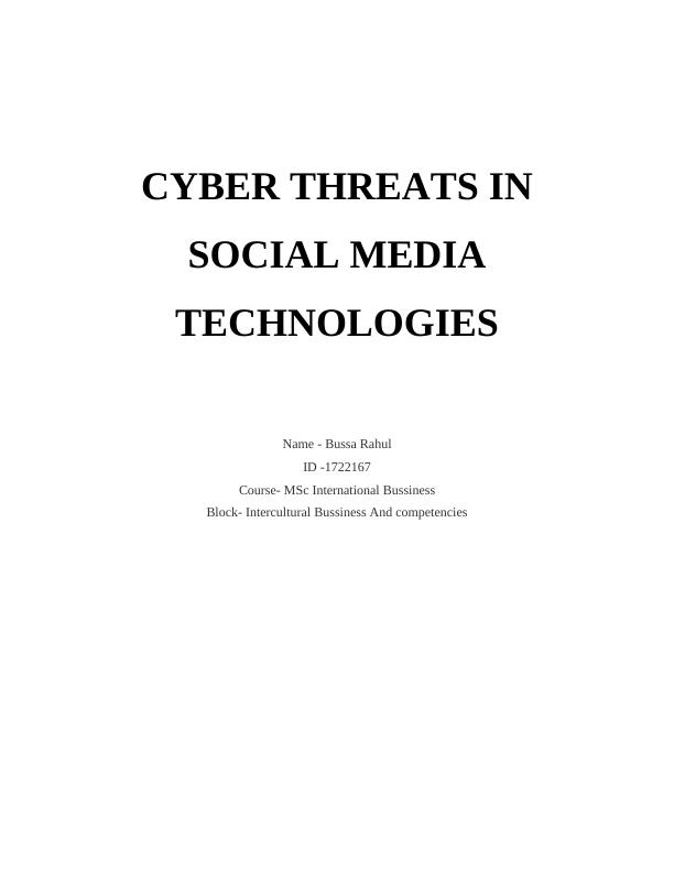 Cyber Threats in Social Media Technologies_1