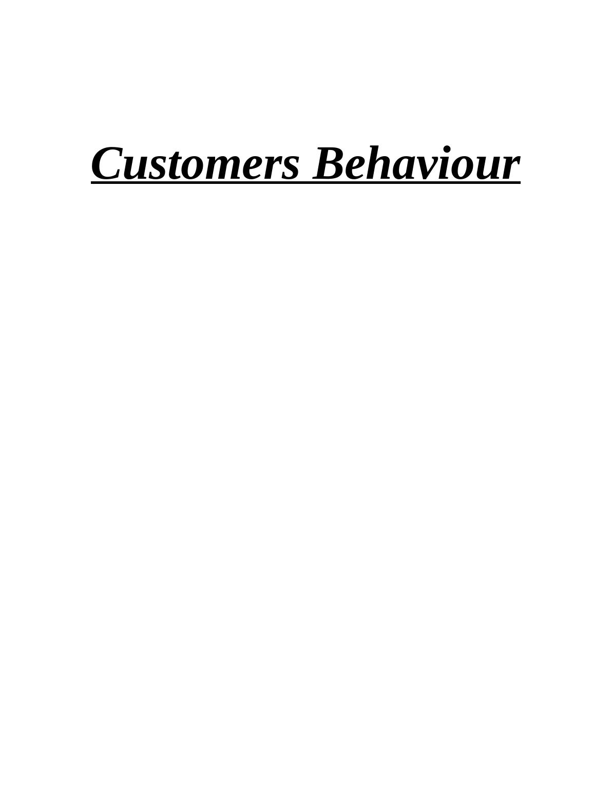 Customers Behaviour - Coca Cola_1