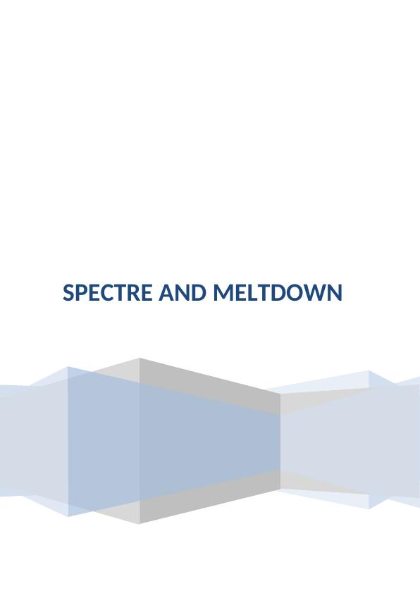 Scrutiny on Meltdown and Spectre_1