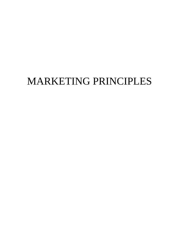 Assignment on Principle of Marketing_1