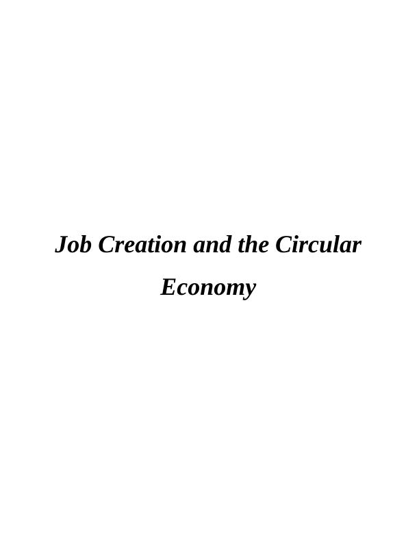 (PDF) Employment and the circular economy_1