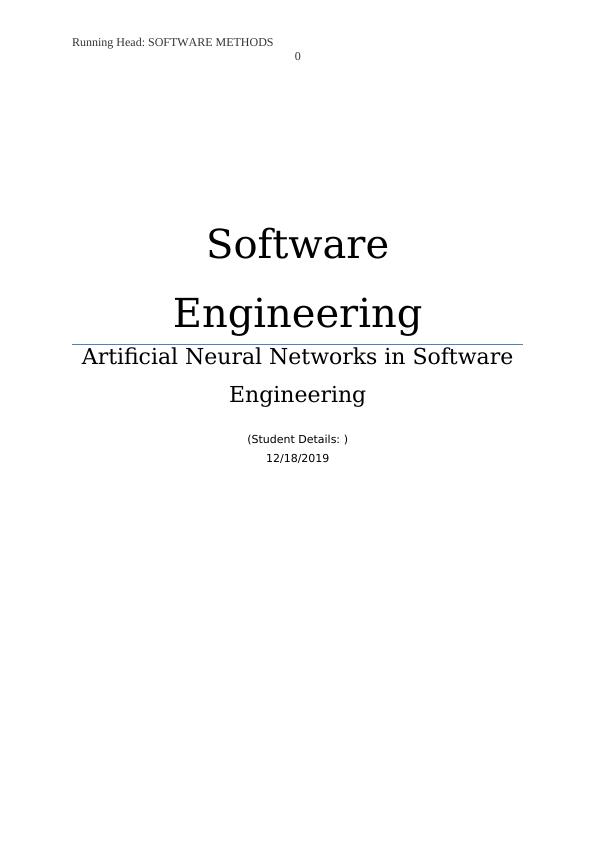 Software Engineering Methodology_1