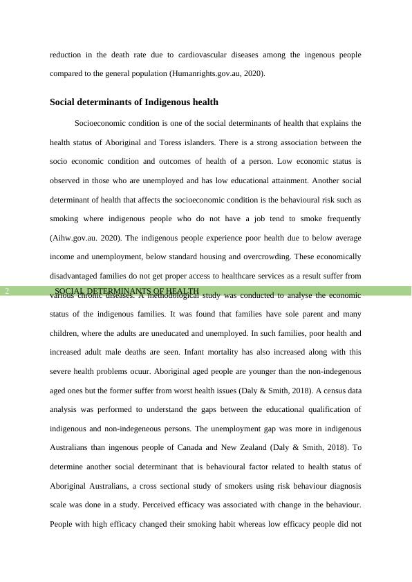 Social determinants of Indigenous Health | Study_3
