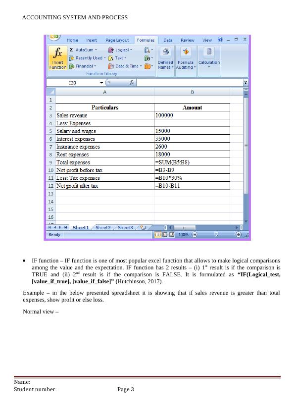 Accounting System and Process Spreadsheet and VLOOKUP Function
