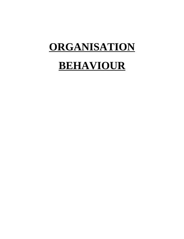 Organisational Behaviour of Human_1
