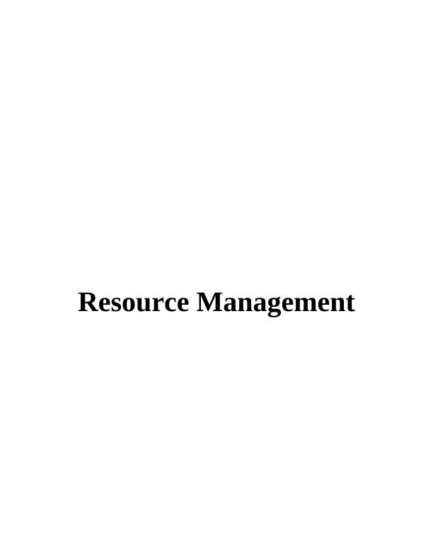 Resource Management in Different Businesses_1