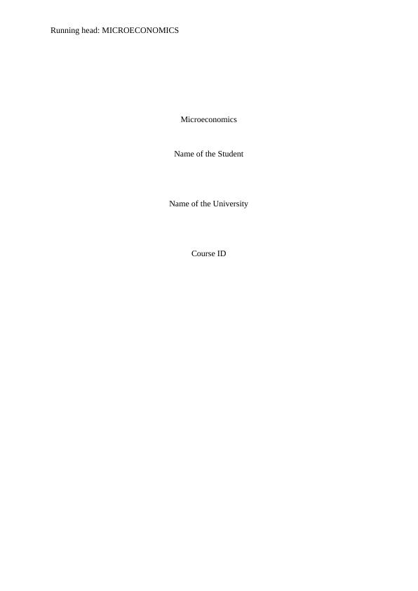 Microeconomics Elasticity Research Paper 2022_1