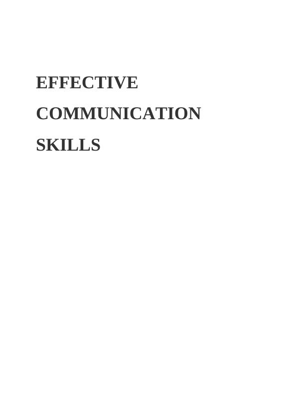 Effective Communication Skills_1