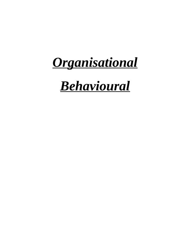 Organisational Behaviour and Performance_1
