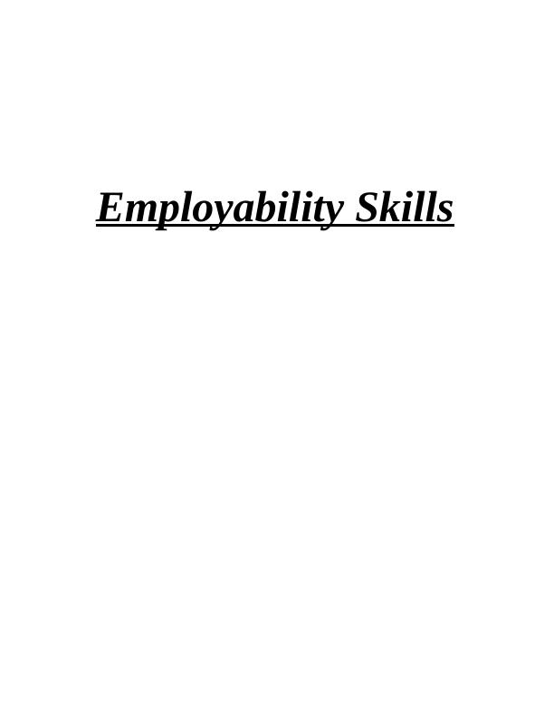 Assignment - Employability Skills_1