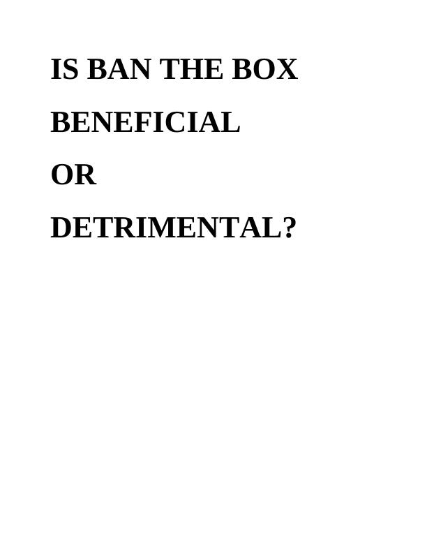 Perception About the Ban the Box Movement_1