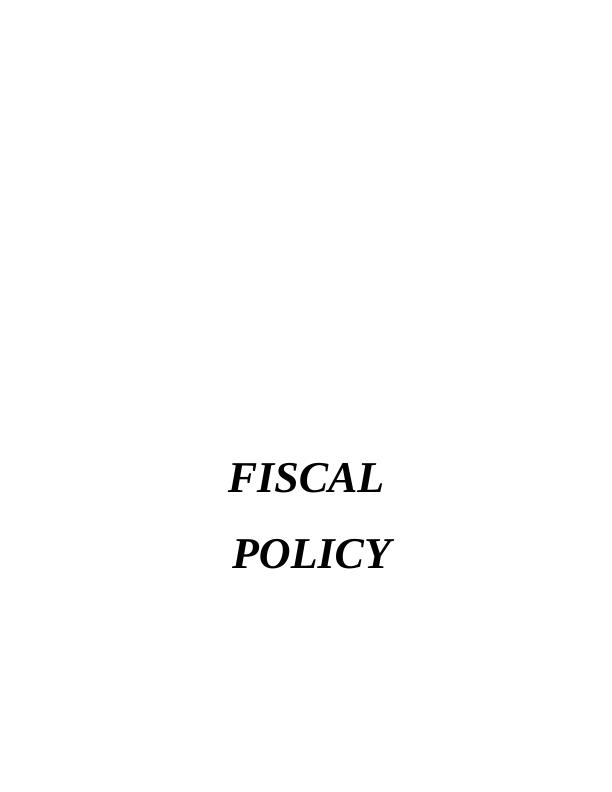 Fiscal Policy: Government Spending and Tax Policies for Economic Influence_1
