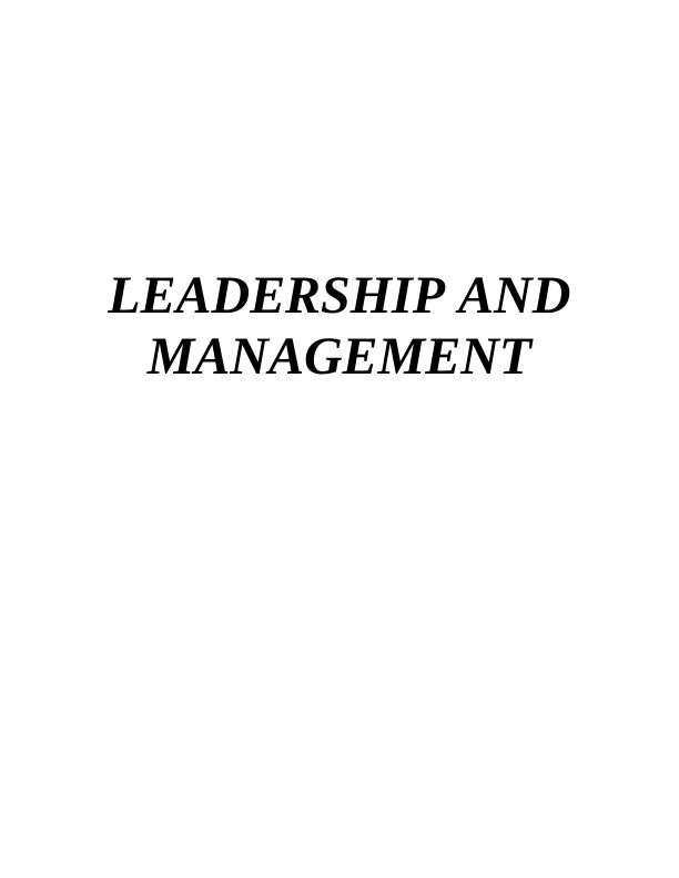 Importance of Leadership and Management in Organization_1