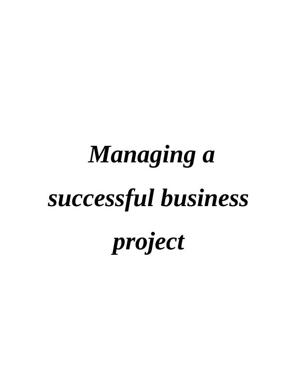 Managing a Successful Business Project Assignment - IKEA_1