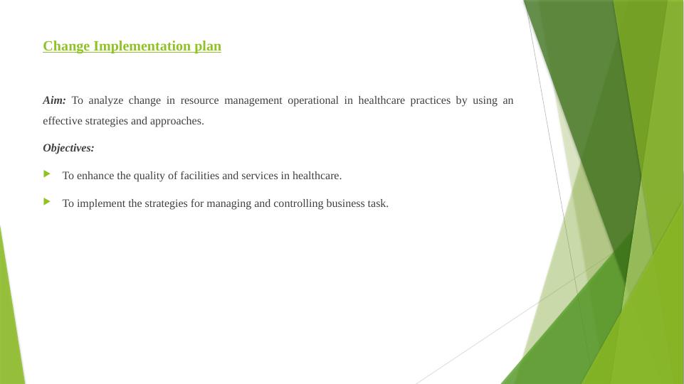 Produce a Plan to Implement Change in Operational Resource Management in Healthcare Practice_3