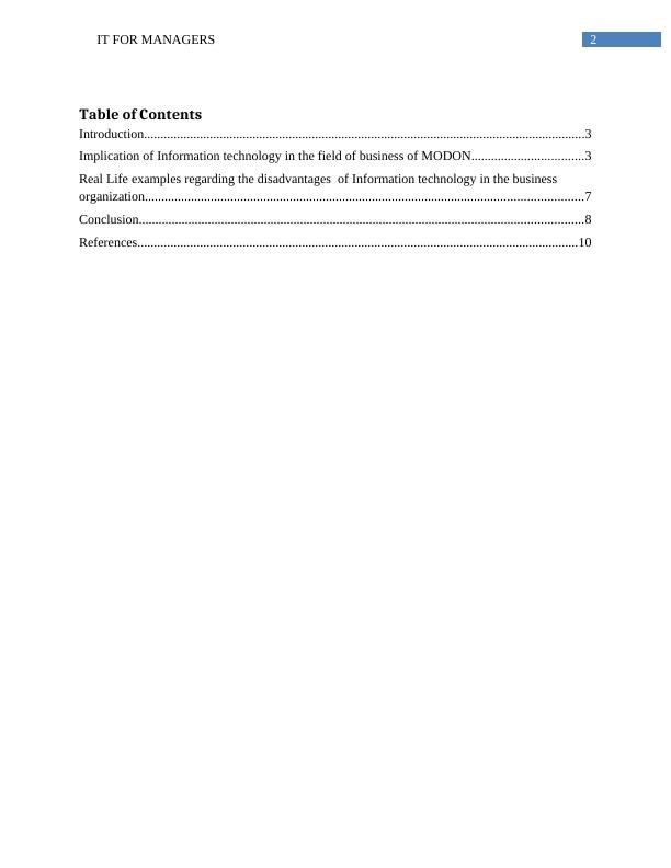 IT Project Management: MODON's IT Strategy Analysis