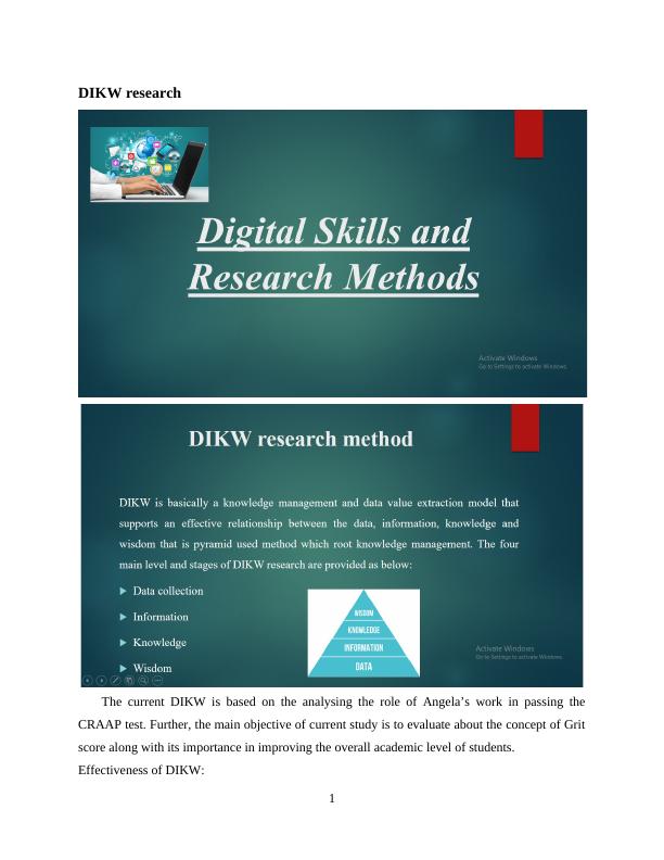 Importance of Grit in Improving Academic Level: DIKW Research_3