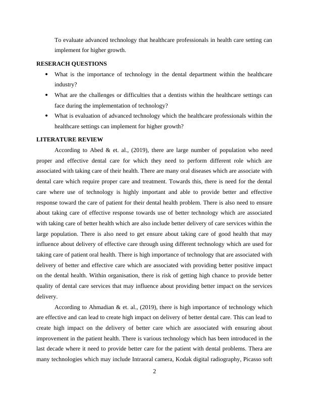 Importance of Technology in Dental Department within Healthcare