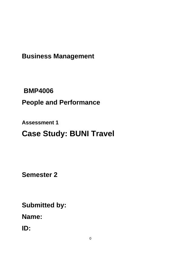 Improving Organizational Performance and Employee Wellbeing: A Case Study of BUNI Travel_1