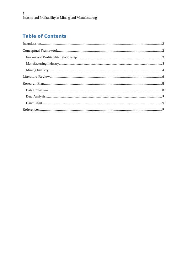 Exploring the Relationship between Income and Profitability in Mining ...