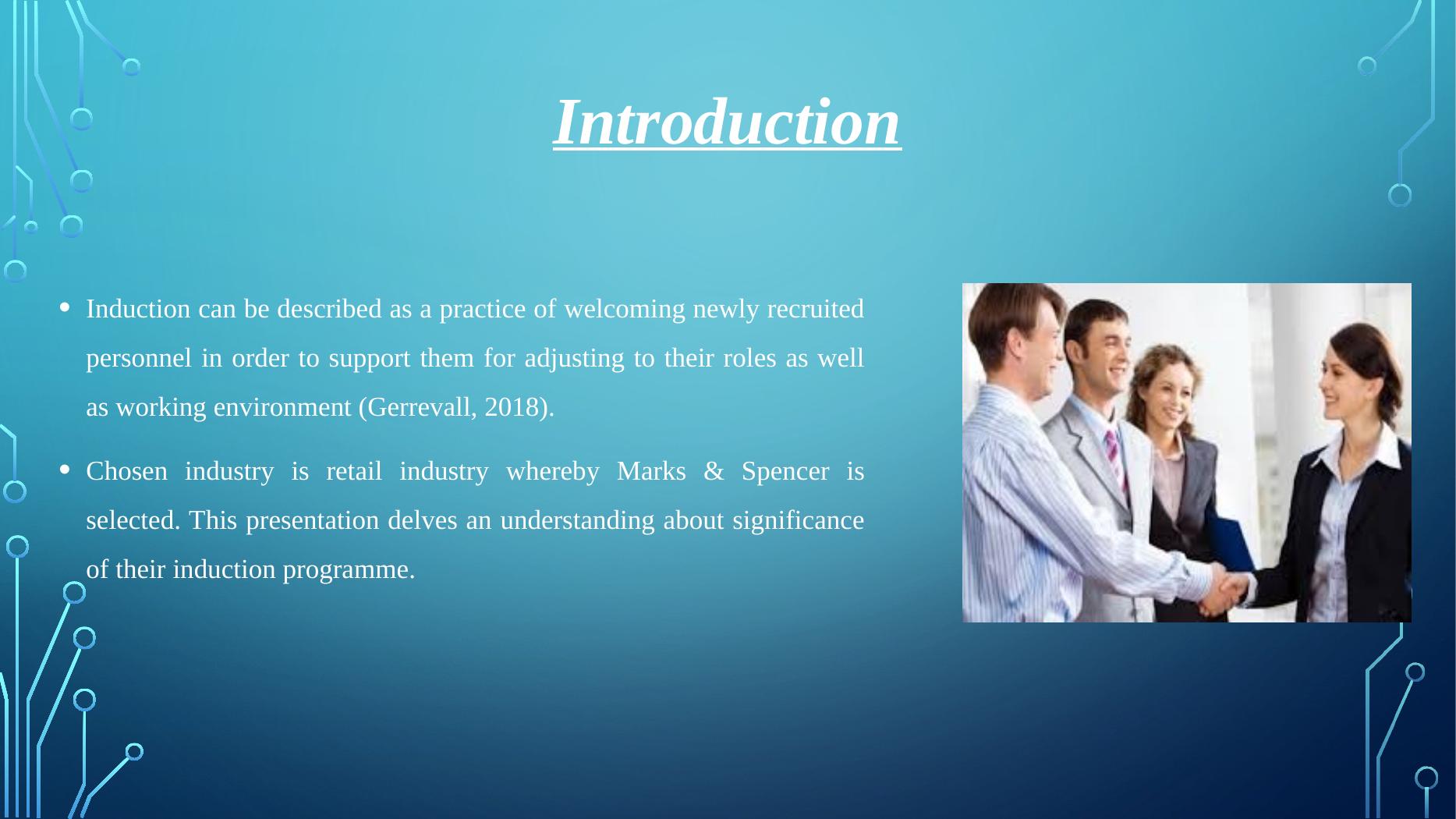 Importance of Induction Programme in Retail Industry A Case Study of Marks & Spencer