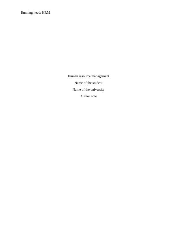 Impact of Information Technology on HRM - Desklib