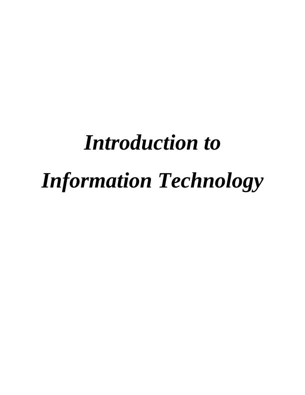 Role of Information Technology in HSBC Holdings_1