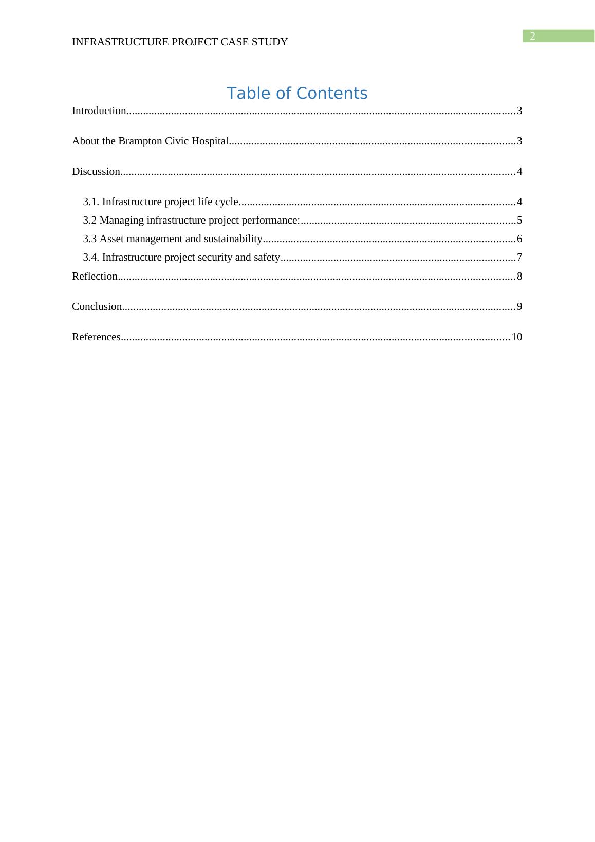 infrastructure case study project