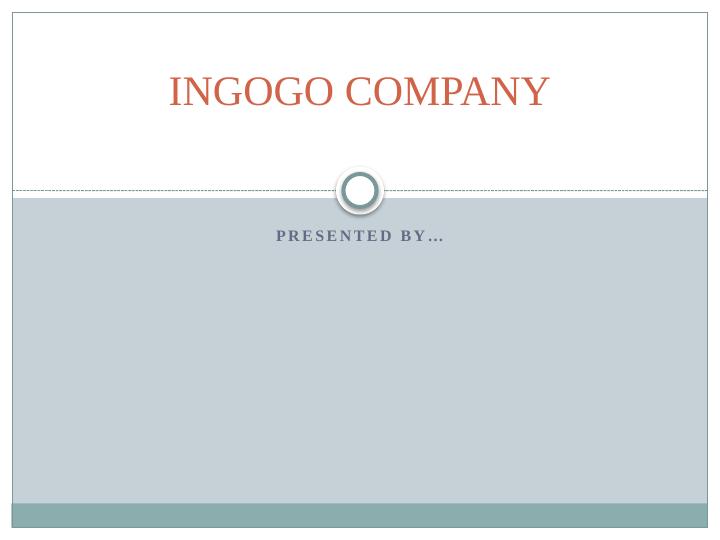 Ingogo Company: Background, Industry, Customer, Competitor, SWOT Analysis_1