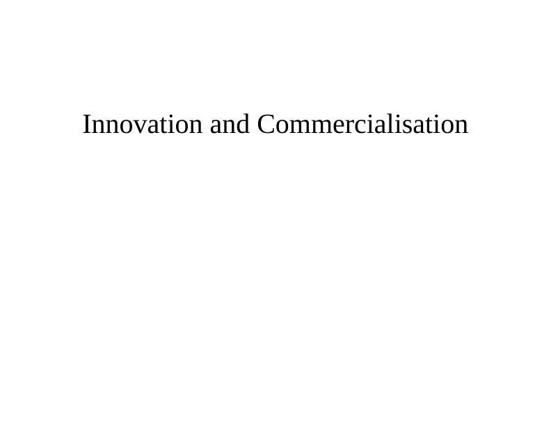 Innovation and Commercialisation in All Plants: A Business Case Report_1