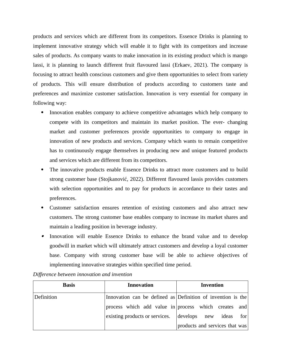 Innovation and Commercialization in Essence Drinks Importance, Sources