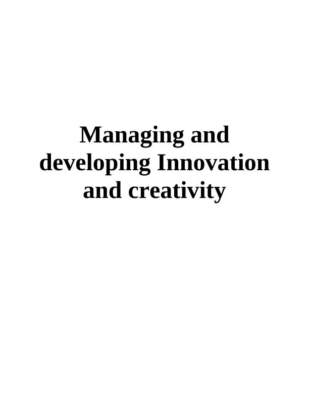 Managing & Developing Innovation and Creativity in Primark Inn_1