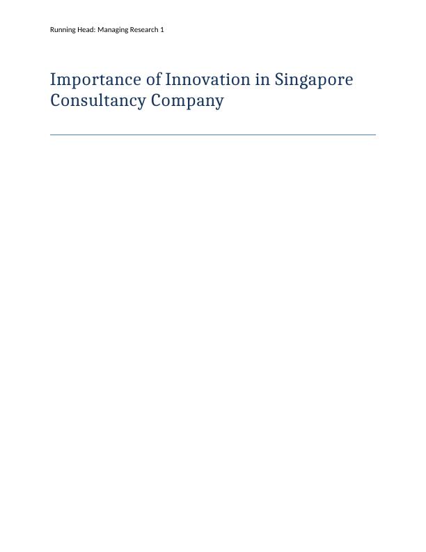 Importance of Innovation in Singapore Consultancy Company_1