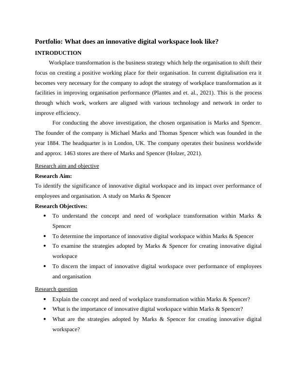 Importance of Innovative Digital Workspace in Marks & Spencer_4