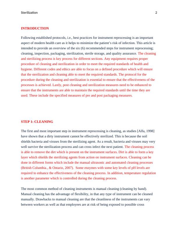 Instrument Reprocessing Steps for Cleaning, Inspection, Packaging