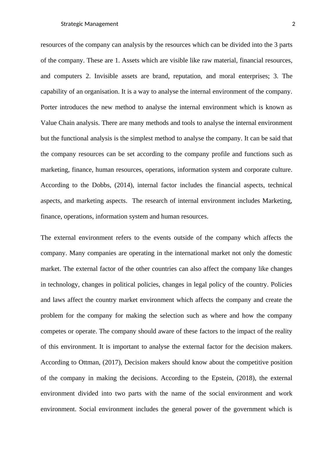 Internal and External Environment Analysis in Strategic Management | Desklib_3