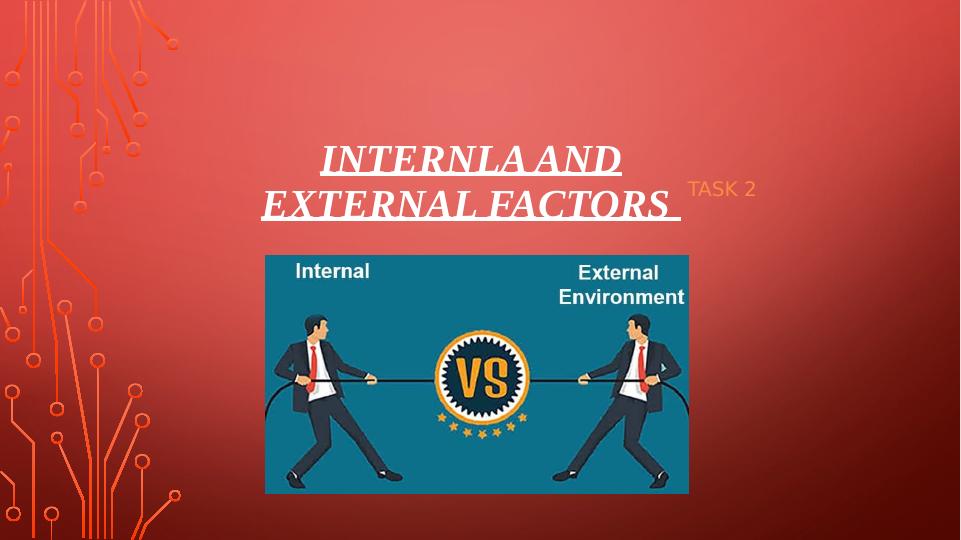 Internal And External Factors In Business Studies - Desklib