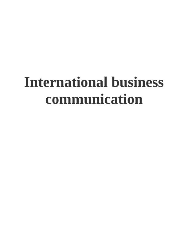 International Business Communication in Developing Countries_1