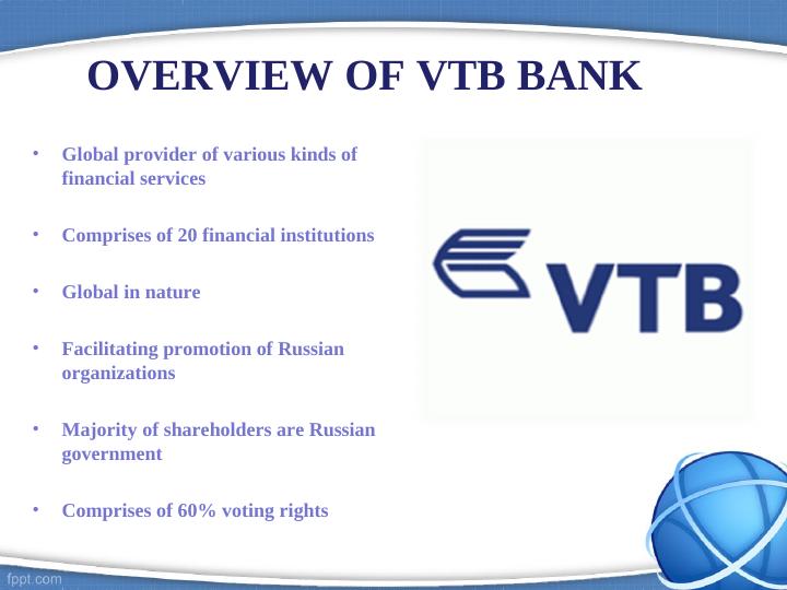 International Business Across Borders - Overview of VTB Bank_4