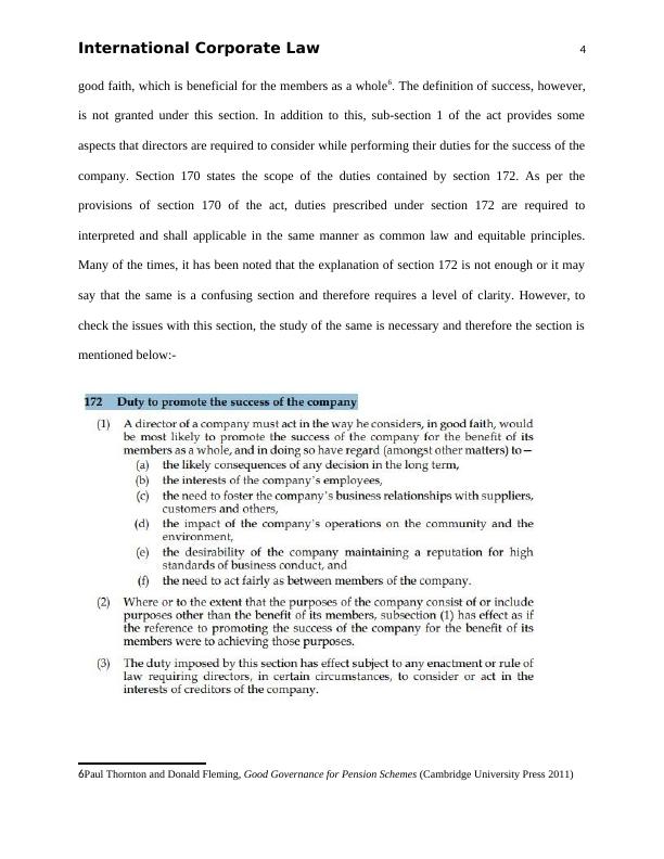 International Corporate Law Desklib