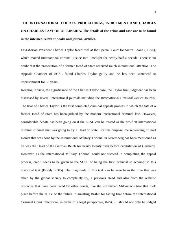 International Court Proceedings on Charles Taylor of Liberia_2