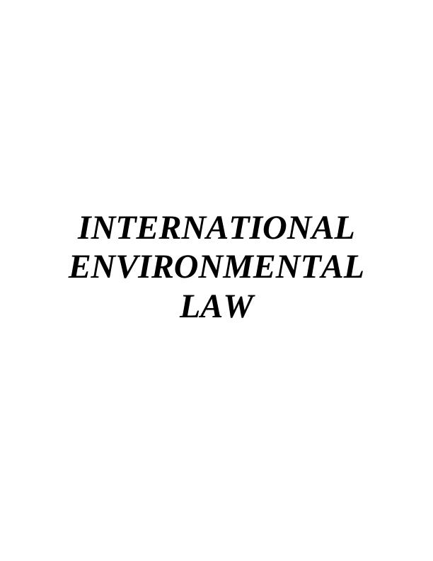 International Environmental Law: Concerns and Legal Measures on Genetic Modification_1