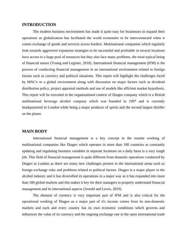 international financial management case study