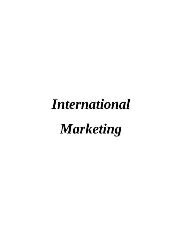 International Marketing: STP Model, Glocalization, and Promotional Strategies_1