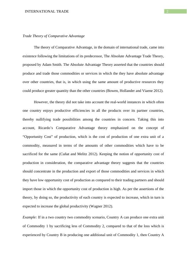 International Trade: Theory of Comparative Advantage and Case Study of United Kingdom_3