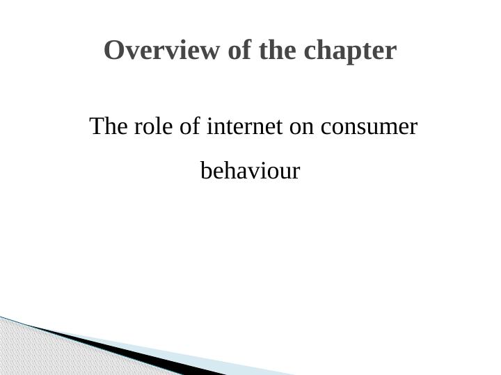 The Role of Internet on Consumer Behaviour - Project Proposal_3